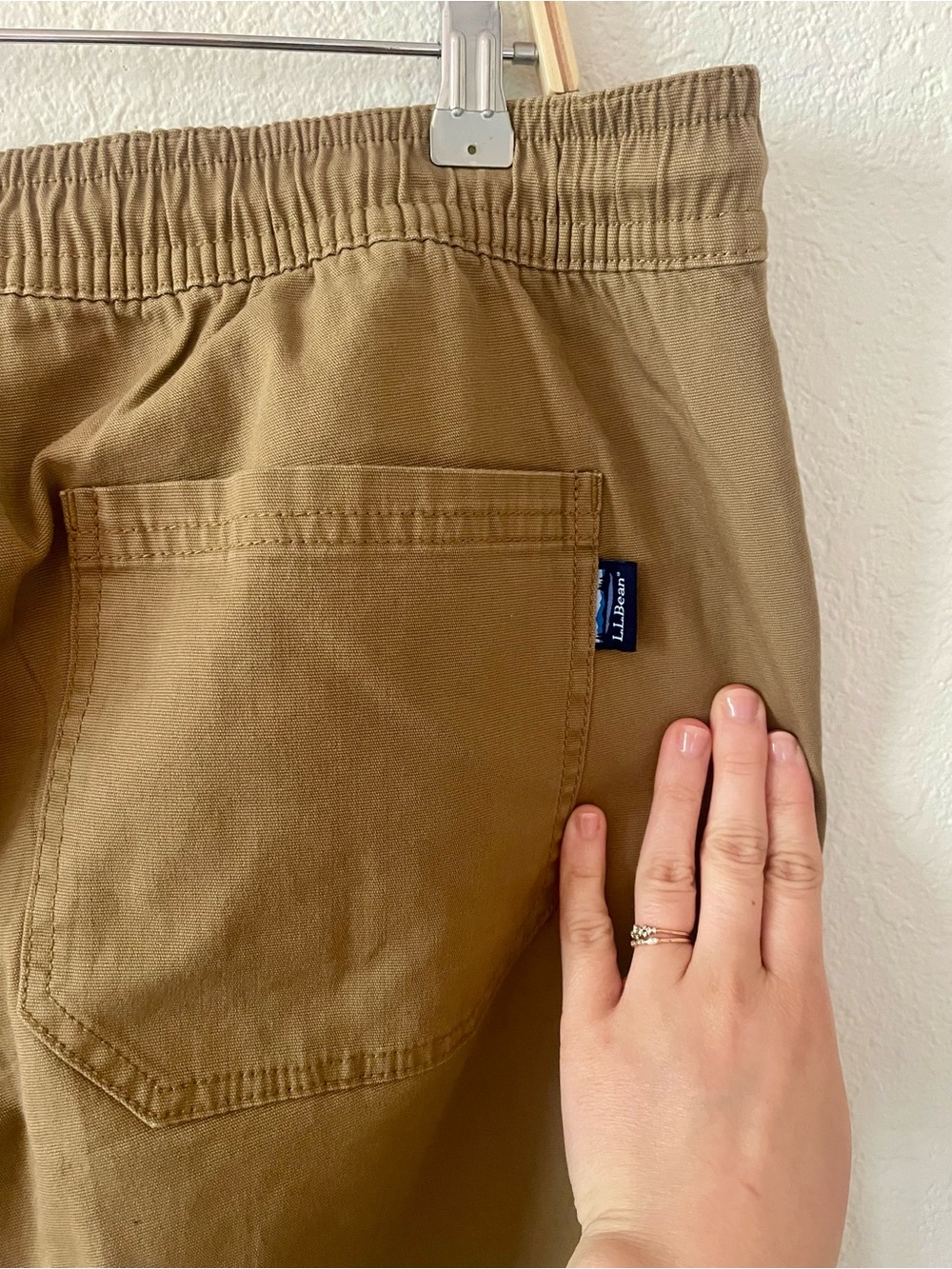 L.L. Bean Men's Khaki Canvas Pants SZ XL - Picture 4 of 8